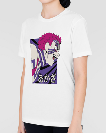 Camiseta Kimetsu no Yaiba AKASA Stile Demon Slayer Unissex