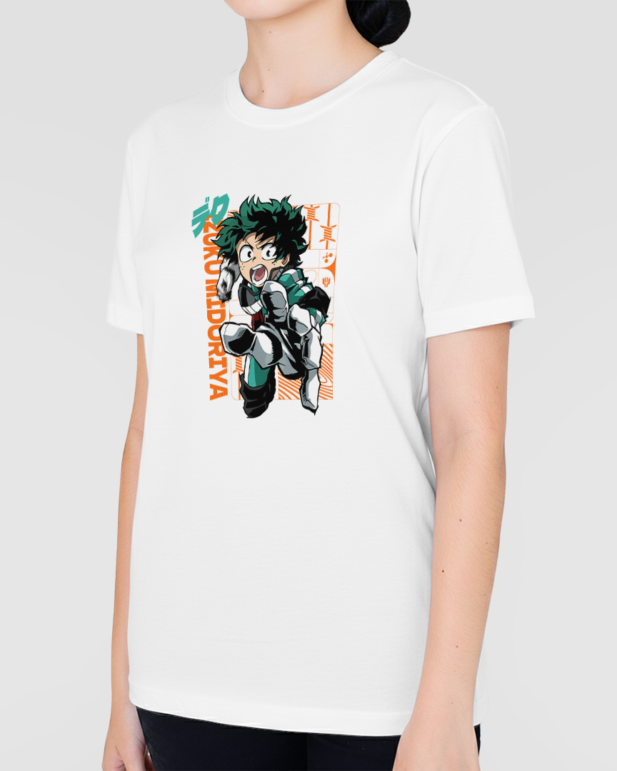 Camiseta Boku no hero Deku Midorya Unissex