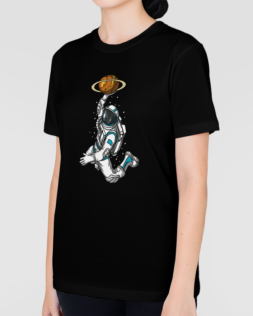 Camiseta Astronauta Baskett Unissex