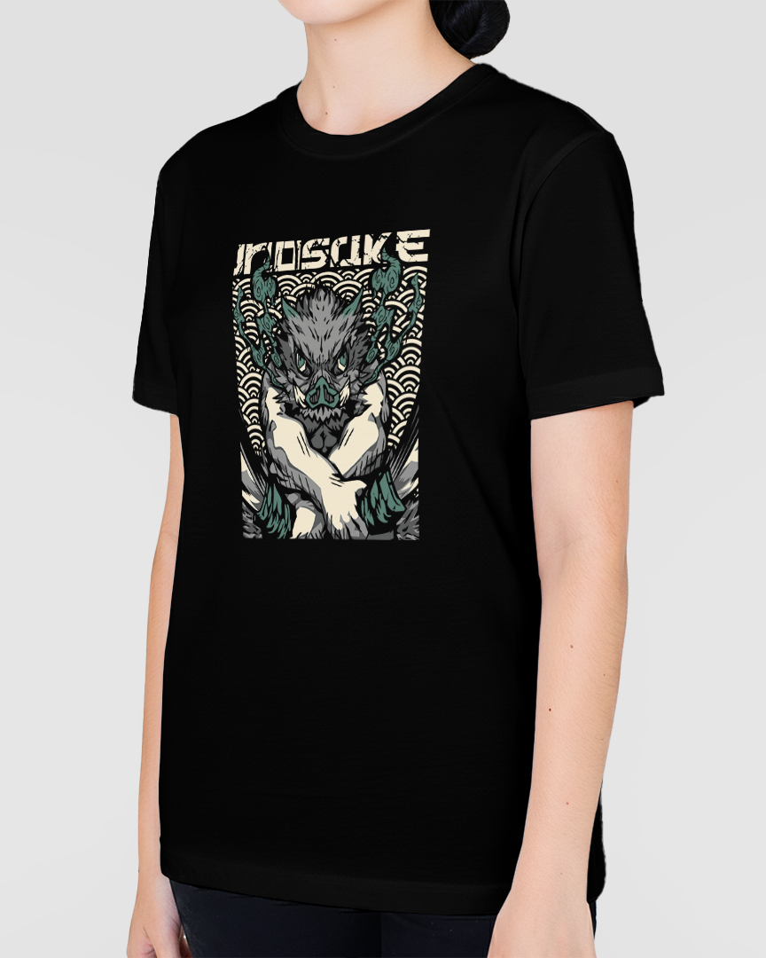 Camiseta Kimetsu no Yaiba Inosuke Javali Demon Slayer Unissex