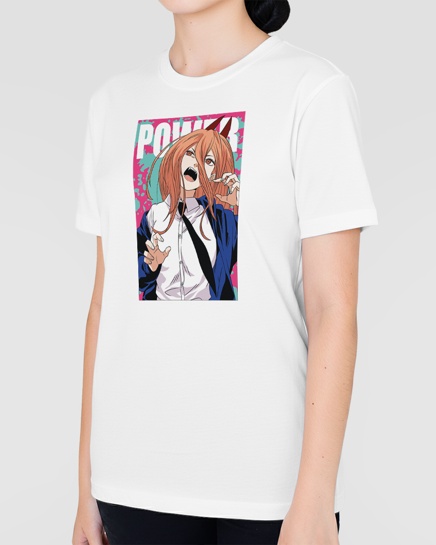 Camiseta Chainsaw Man Power Cute Unissex