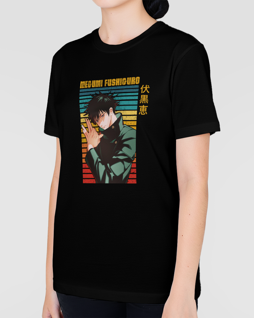 Camiseta Jujutsu Megume Fushiguro front Unissex