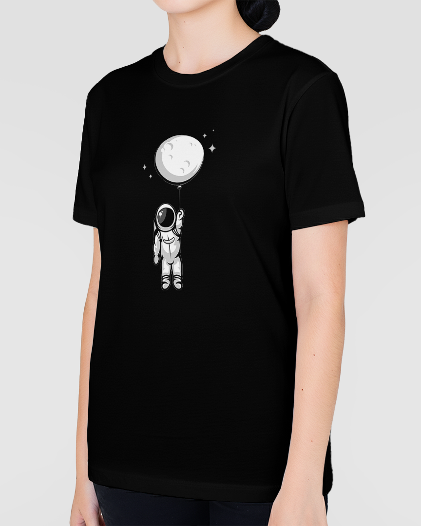 Camiseta Lua Balão Astronauta Unissex