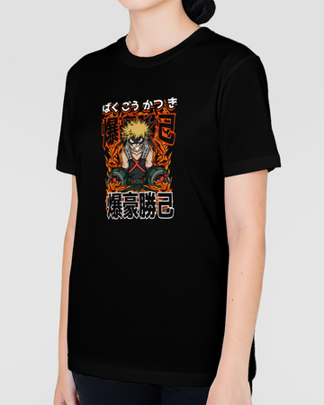 Camiseta Boku no hero Bakugo katchan Unissex