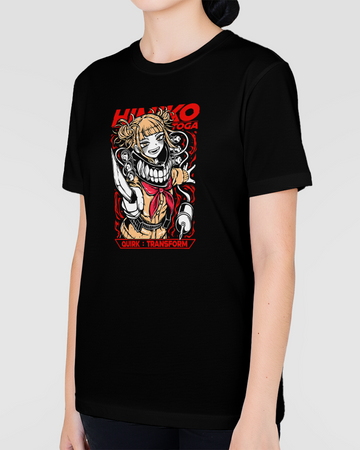 Camiseta Boku no hero Himiko Cute knife Unissex