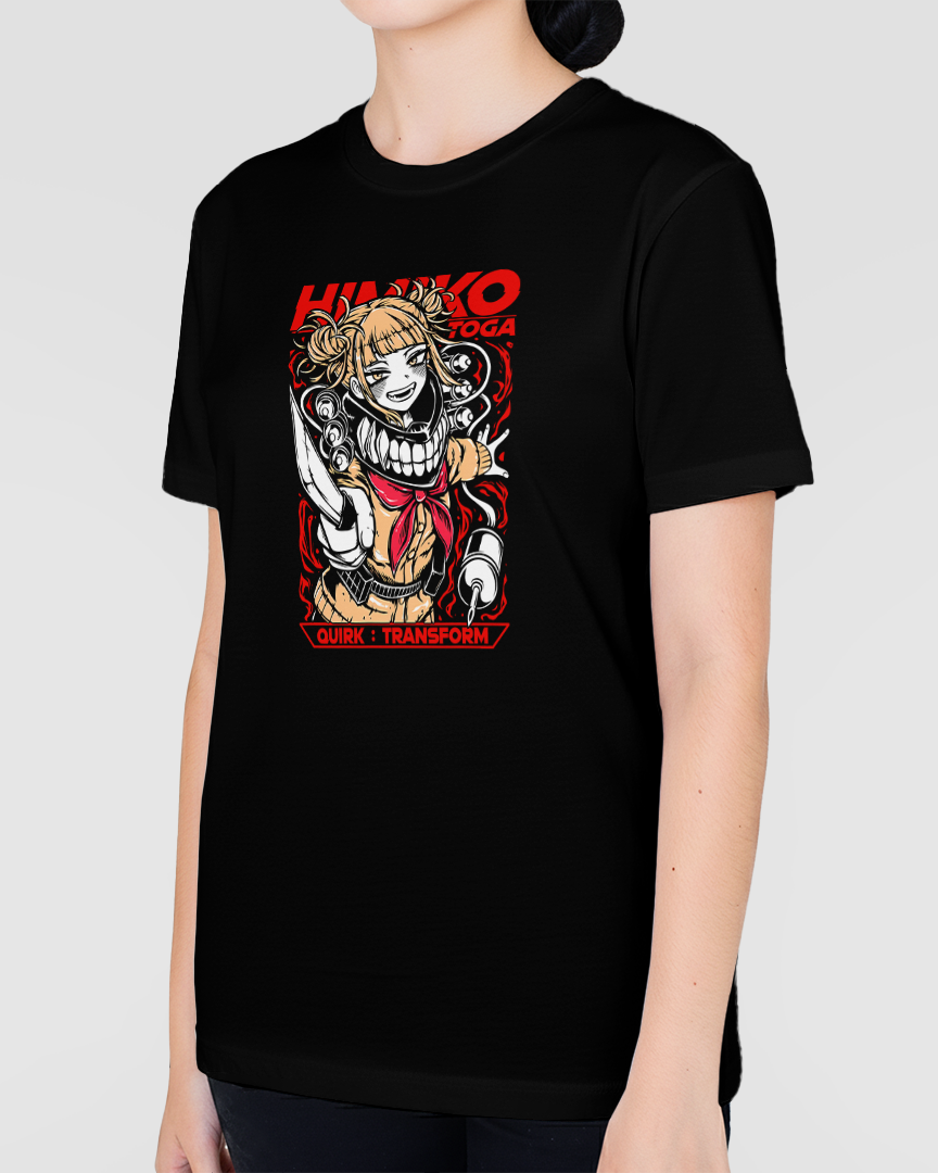 Camiseta Boku no hero Himiko Cute knife Unissex