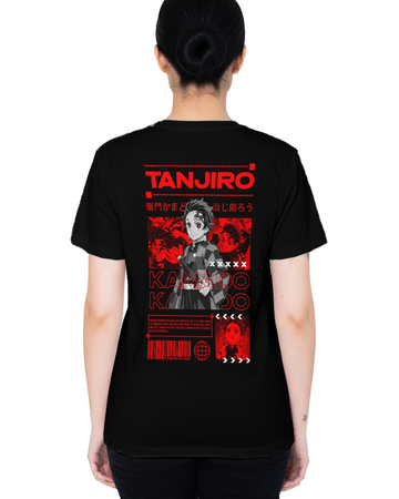 Camiseta Kimetsu no Yaiba Tanjiro Kamado Demon Slayer Unissex