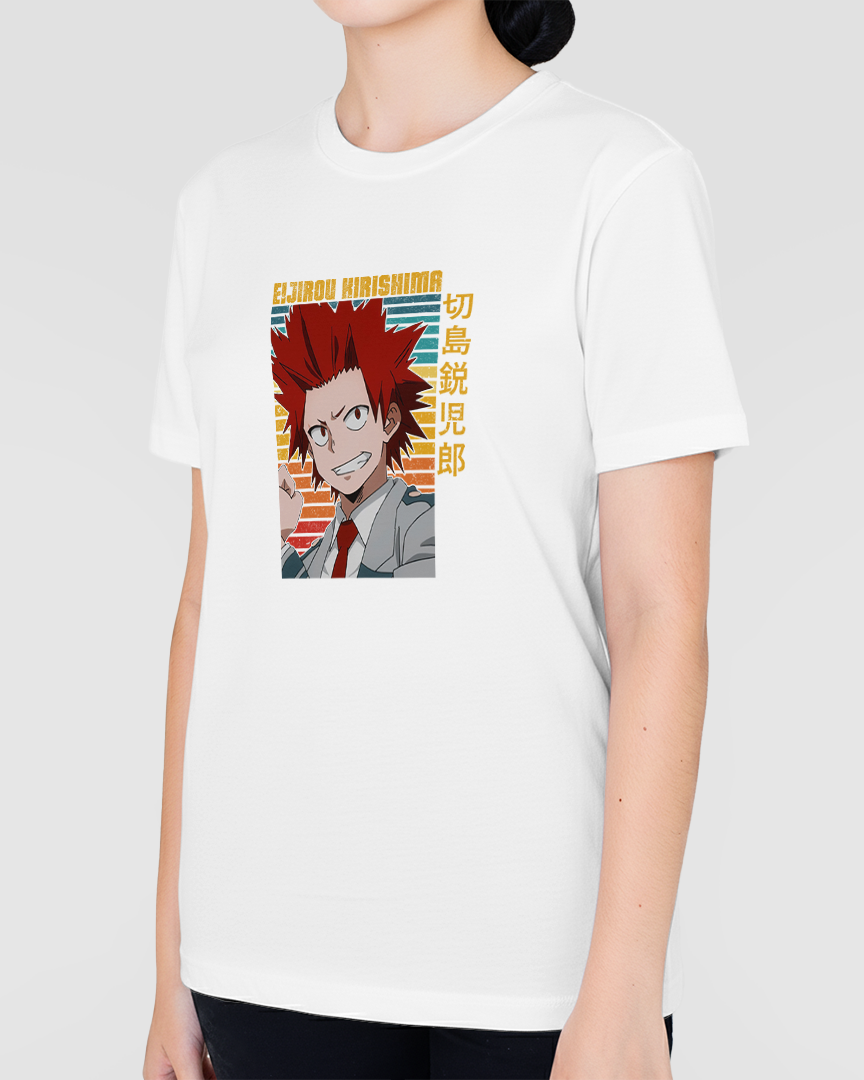 Camiseta Boku no hero Eijirou kirishima Unissex