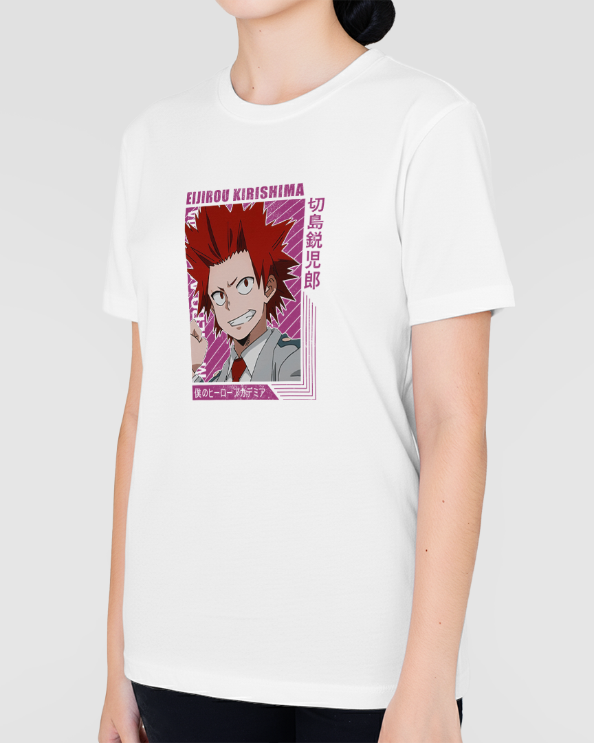 Camiseta Boku no hero Eijirou kirishima My hero Academy Unissex