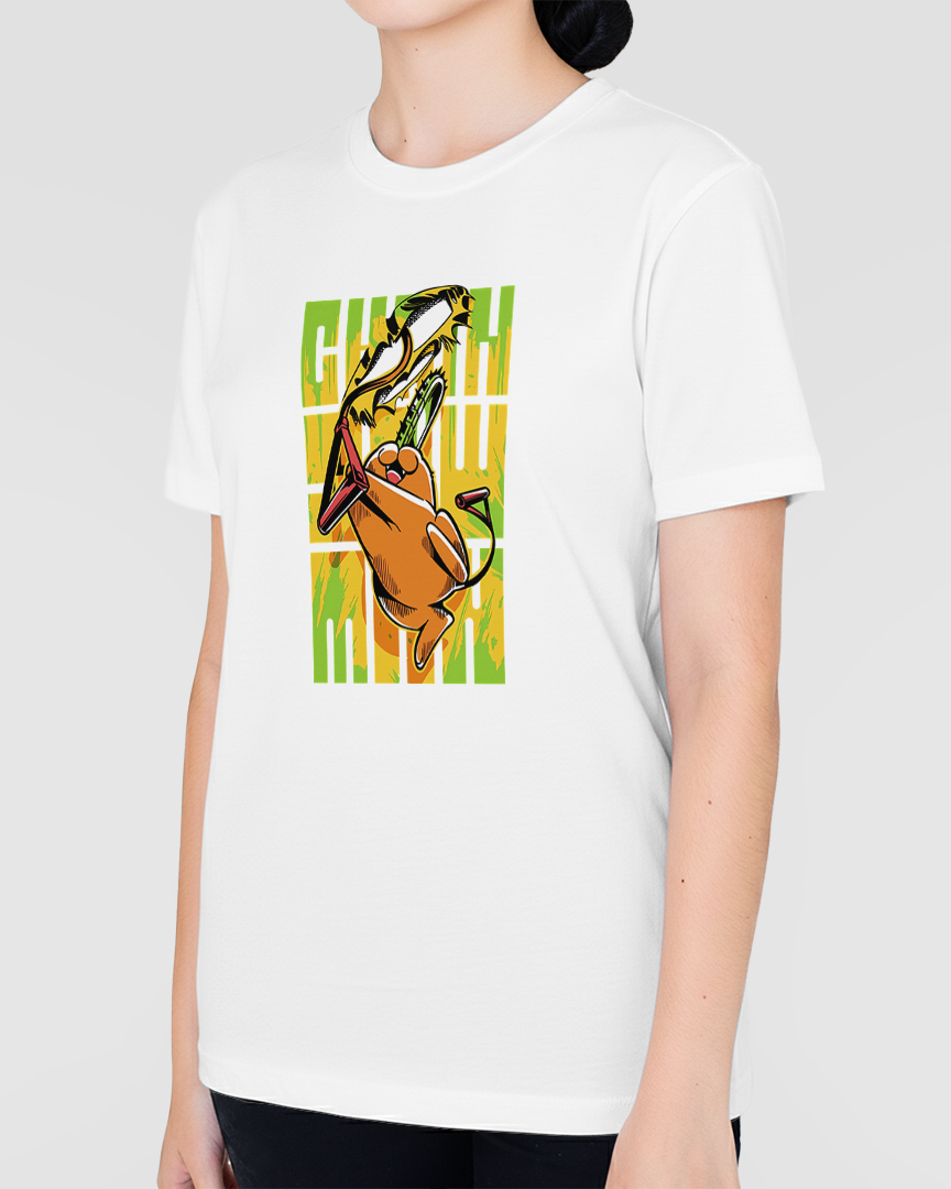 Camiseta Chainsaw Man Pochita happy Unissex