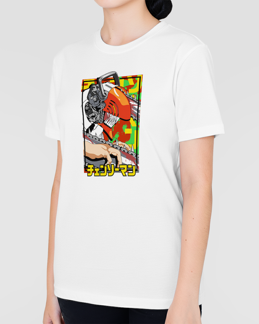 Camiseta Chainsaw Man Motosserra Unissex