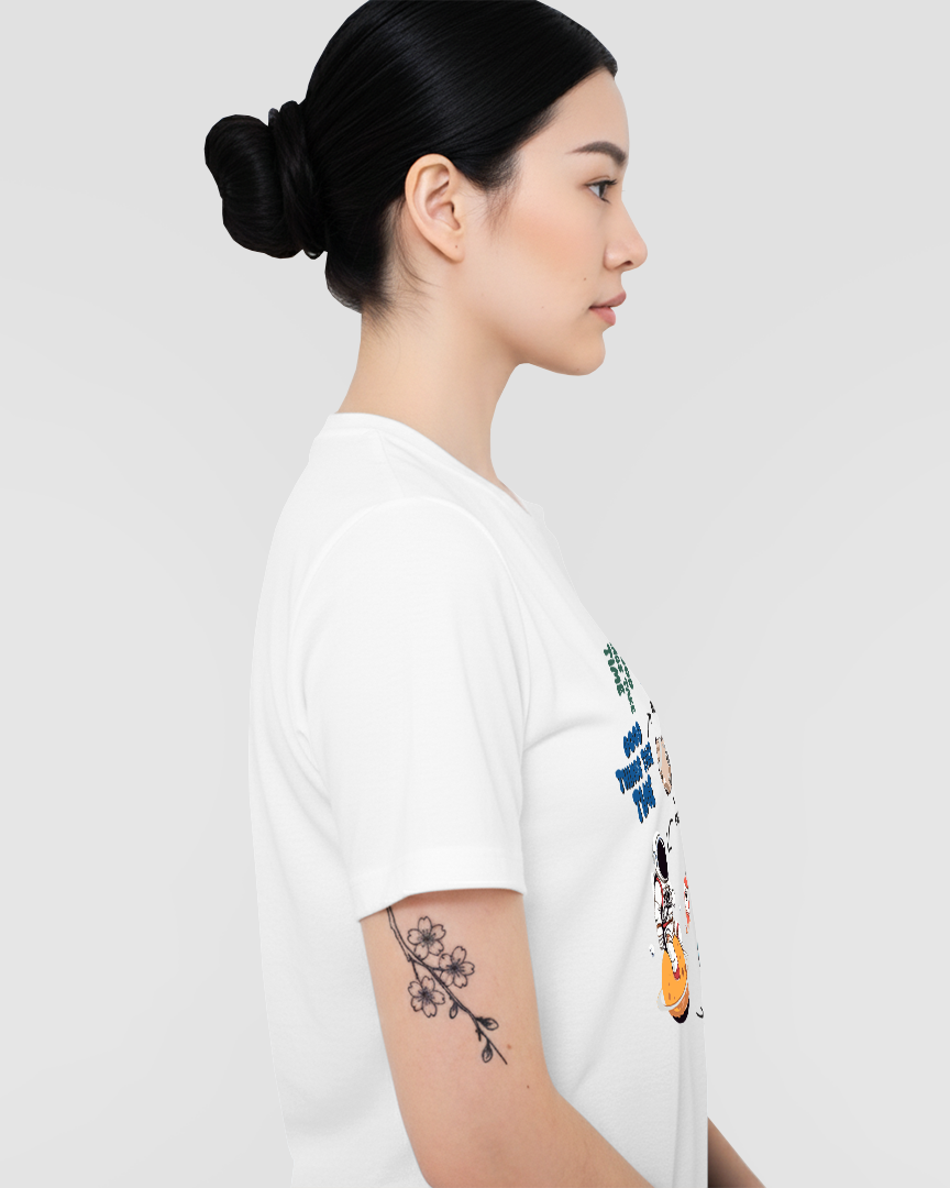 Camiseta Astronauta e saturno Rocket Unissex