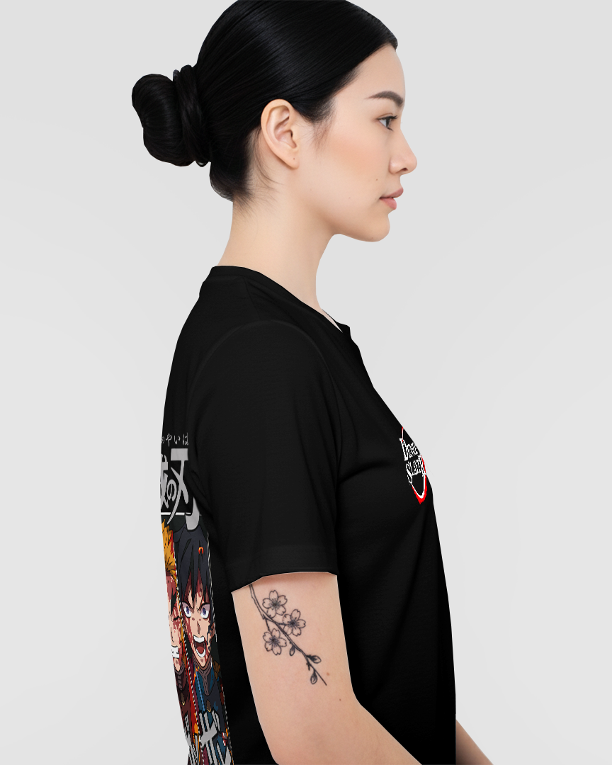 Camiseta Kimetsu no Yaiba Hashiras Stile Demon Slayer Unissex