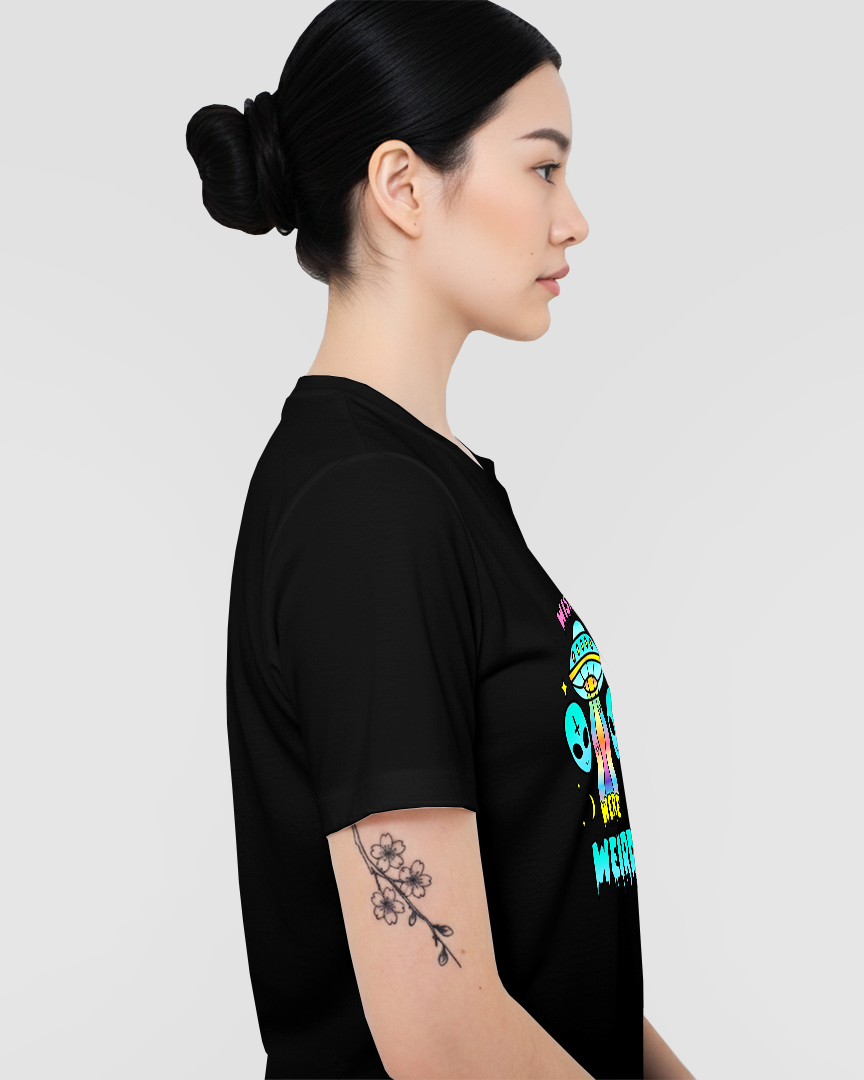 Camiseta Alien e Abdução Unissex