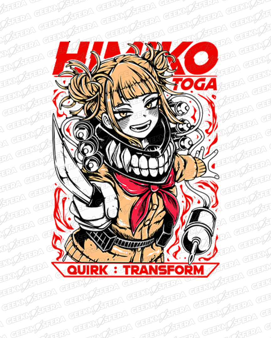 Camiseta Boku no hero Himiko Cute knife Unissex