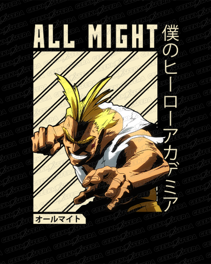 Camiseta Boku no hero All Might Two Unissex