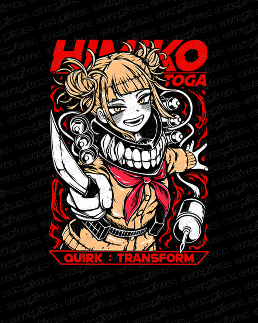 Camiseta Boku no hero Himiko Cute knife Unissex