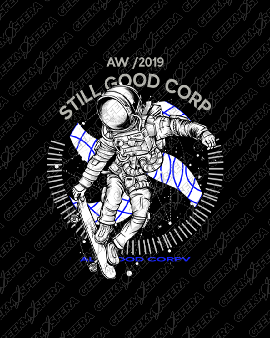 Camiseta Astronauta De Sk8 em órbita Skate Unissex