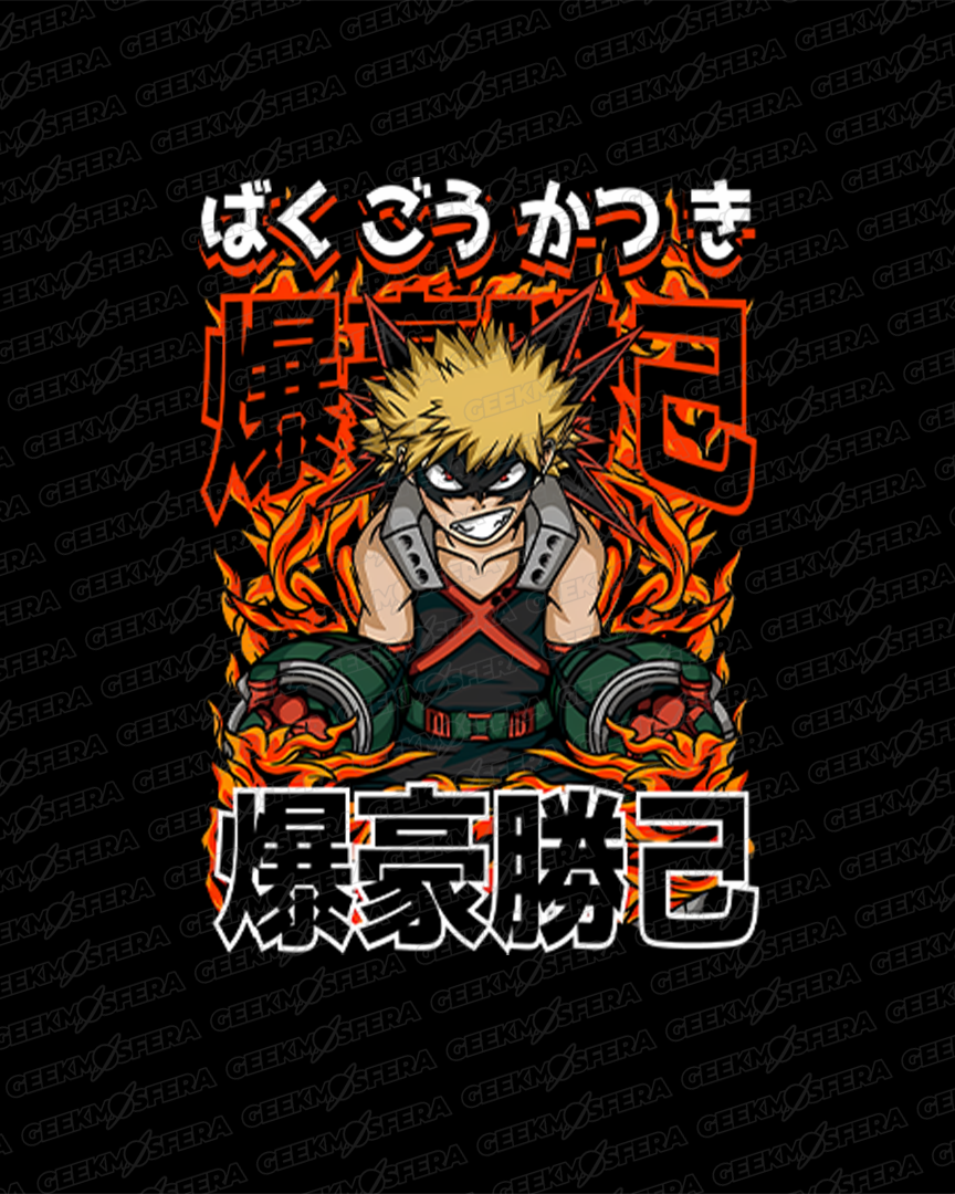 Moletom Canguru Boku No Hero Bakugo Explosion Unissex