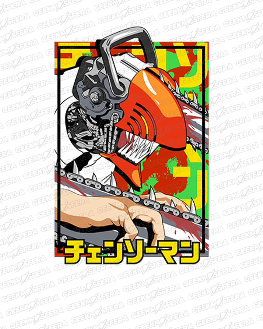 Camiseta Chainsaw Man Motosserra Unissex