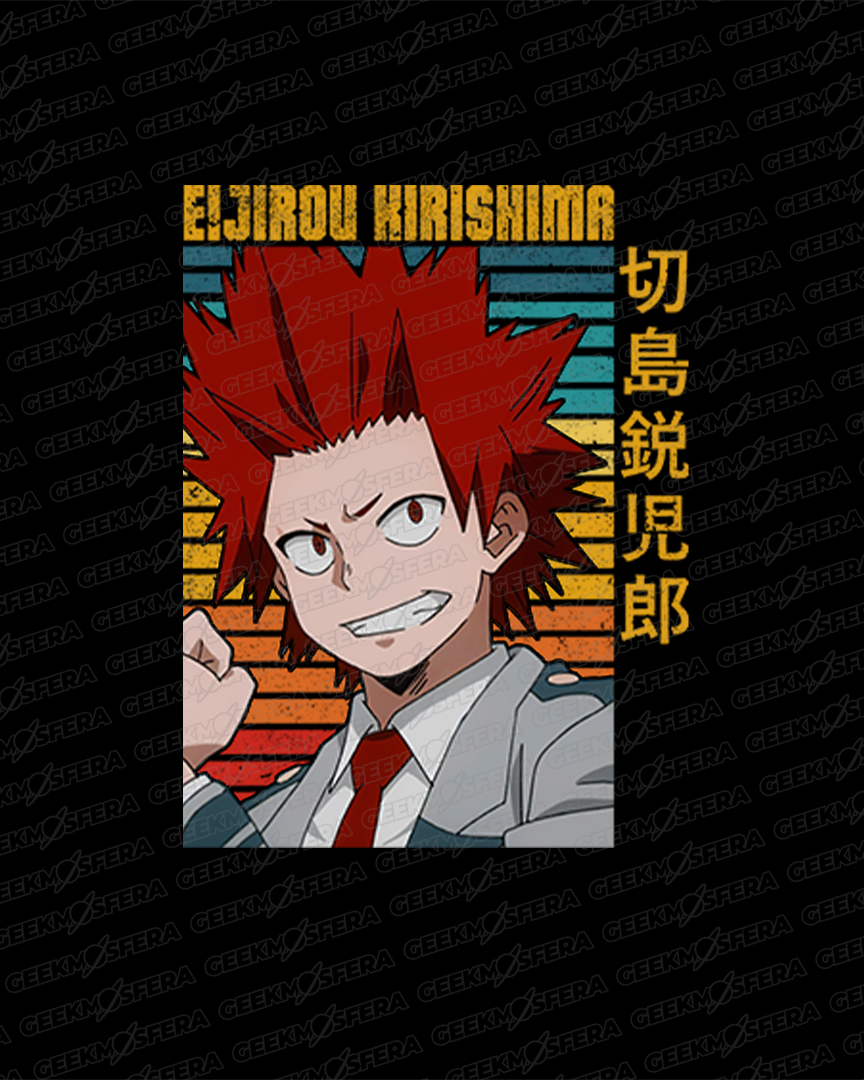 Camiseta Boku no hero Eijirou kirishima Unissex