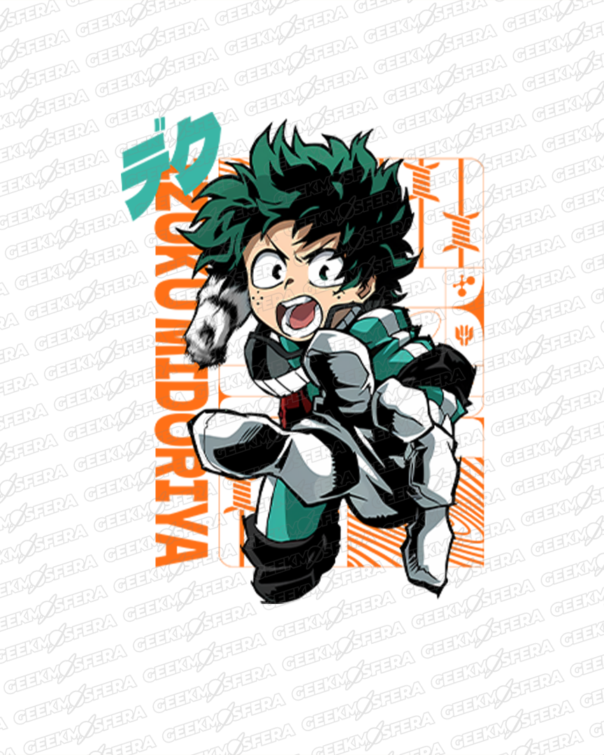 Camiseta Boku no hero Deku Midorya Unissex