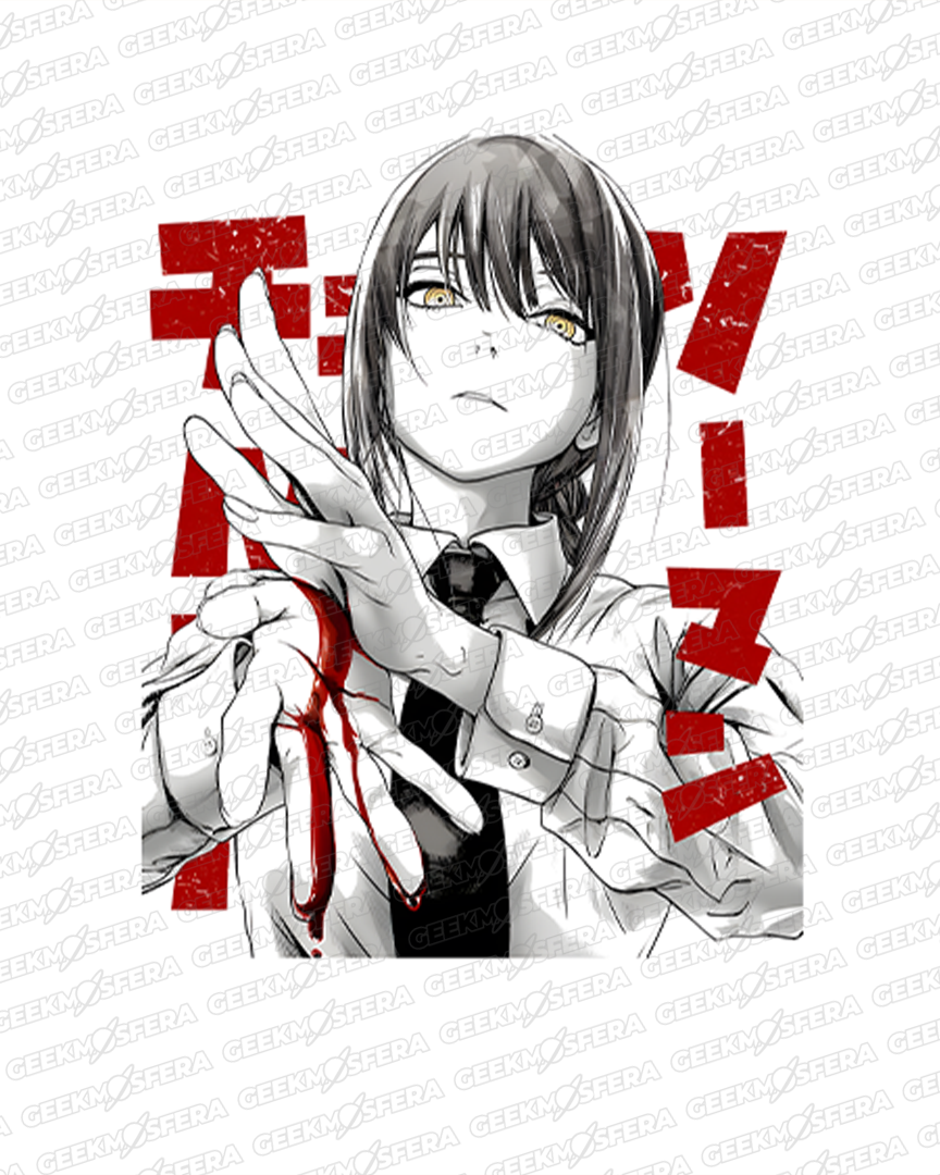 Camiseta Chainsaw Man Makima Blood Unissex