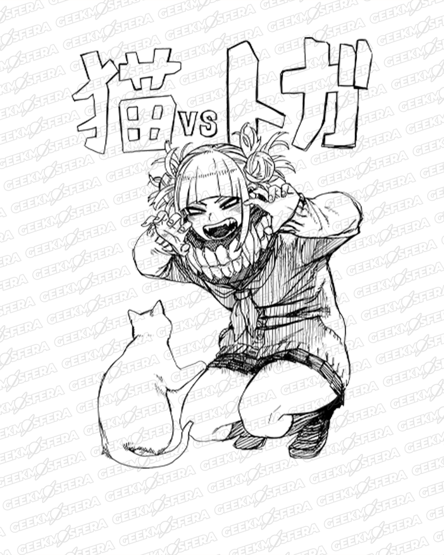 Camiseta Boku no hero Himiko e Toga Unissex