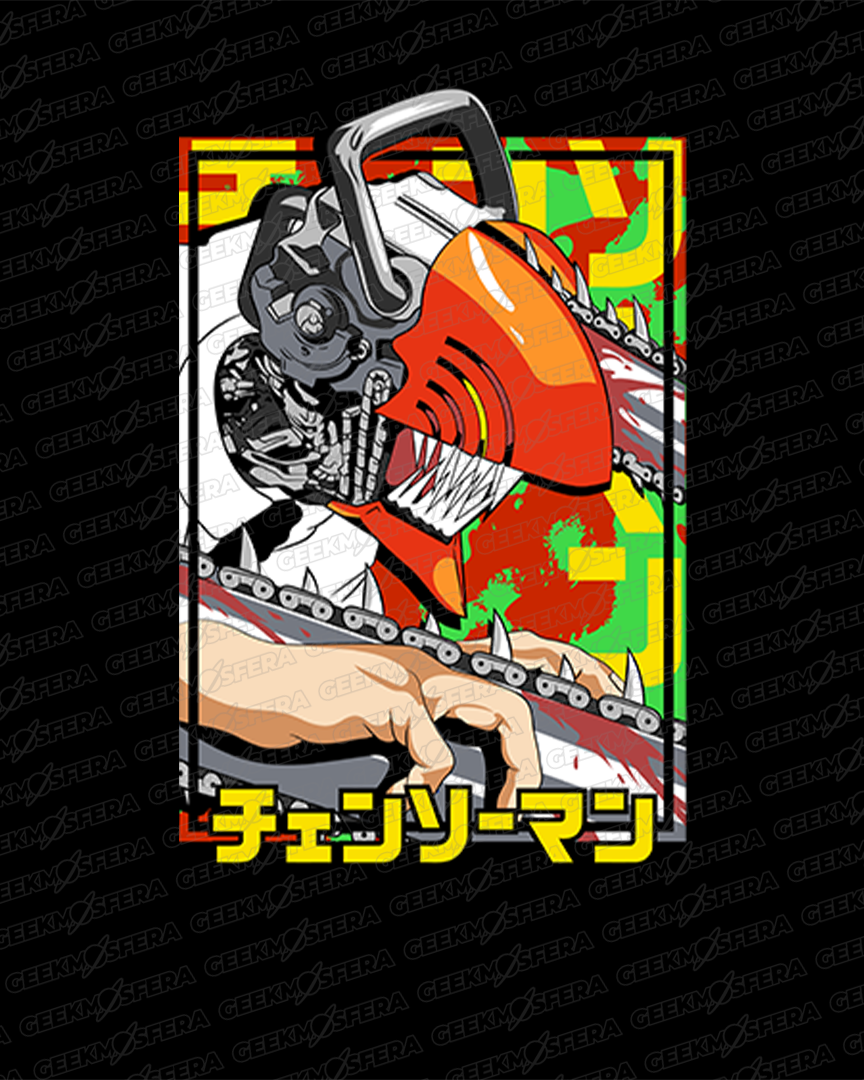 Camiseta Chainsaw Man Motosserra Unissex