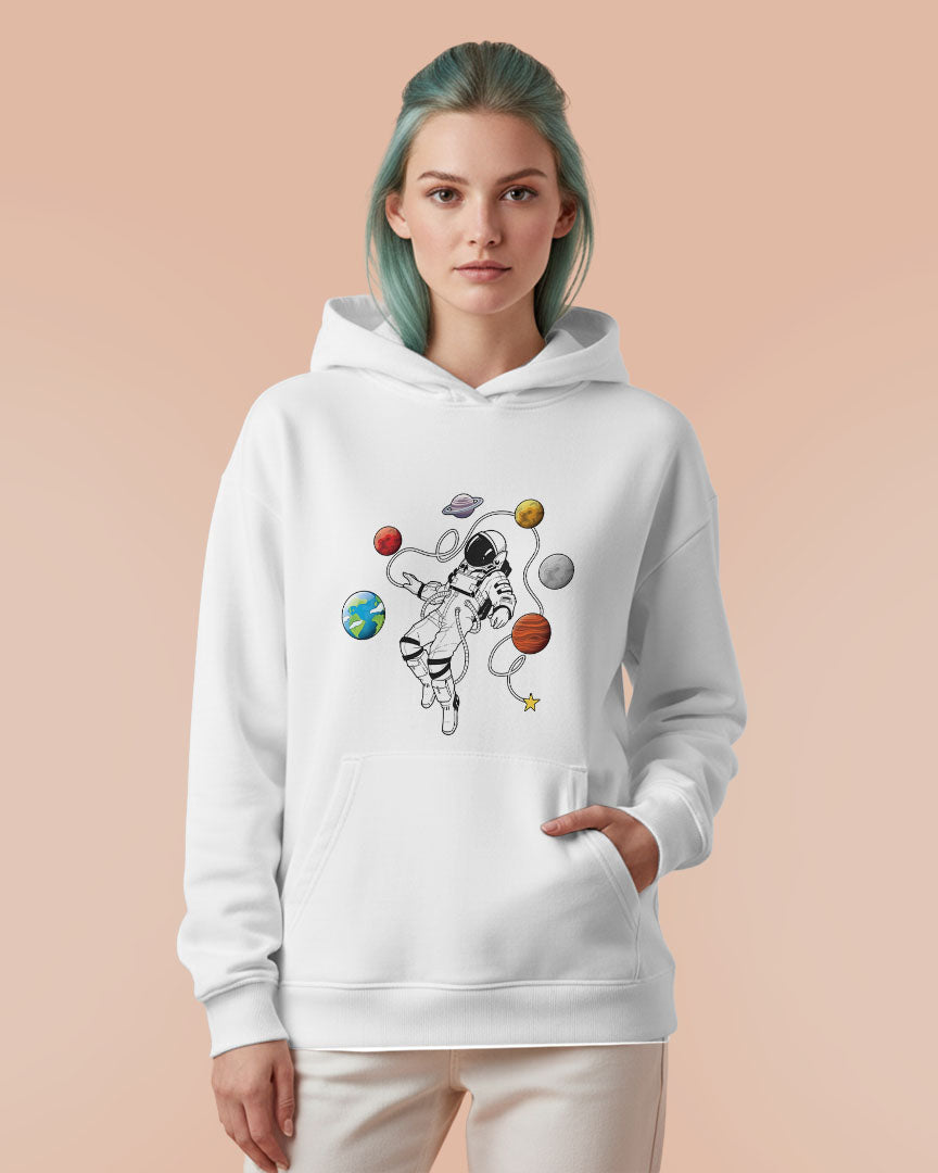 Moletom Canguru Astronomia Astronauta Planetas Unissex