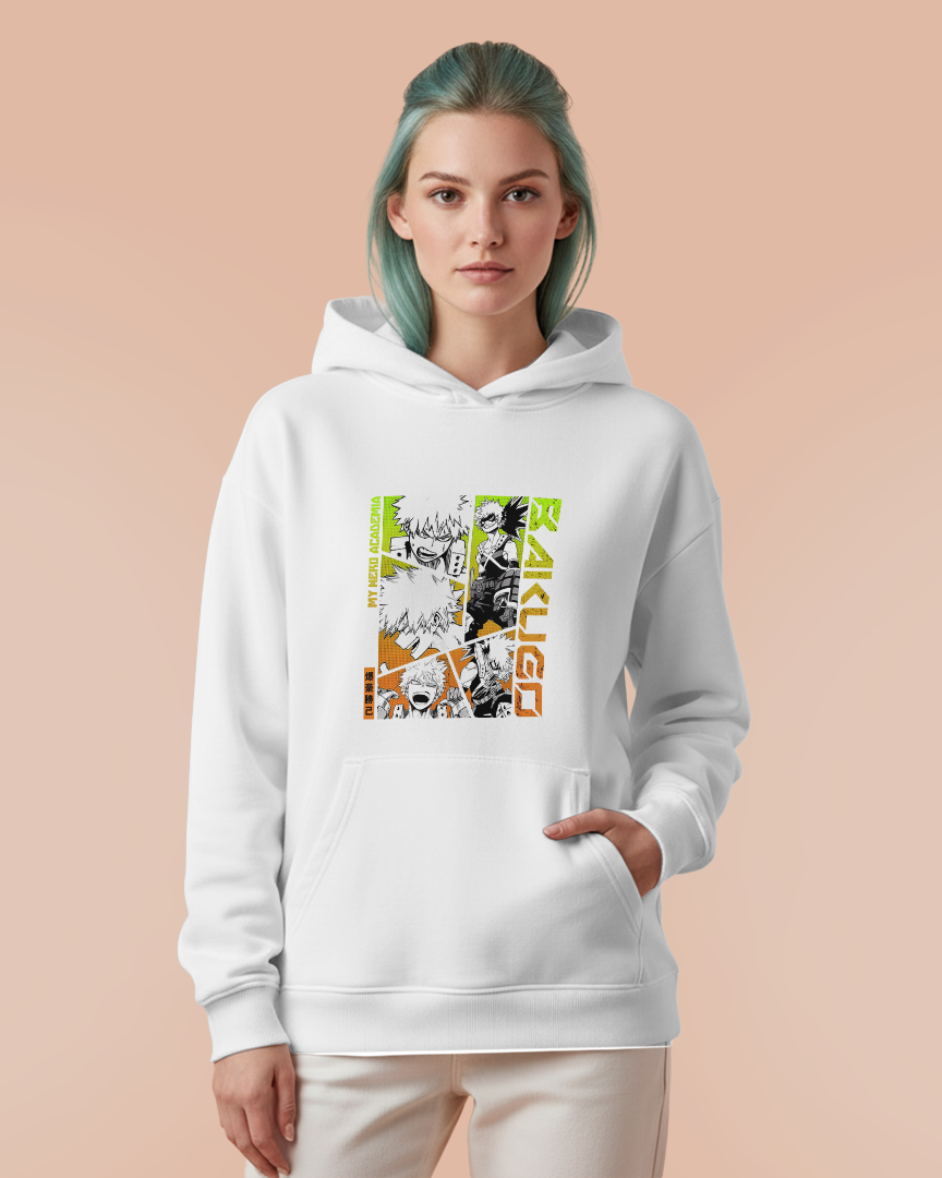 Moletom Canguru Boku No Hero Bakugo Explosion PTO Unissex