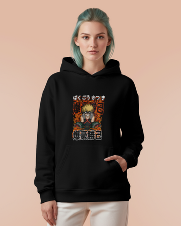 Moletom Canguru Boku No Hero Bakugo Explosion Unissex