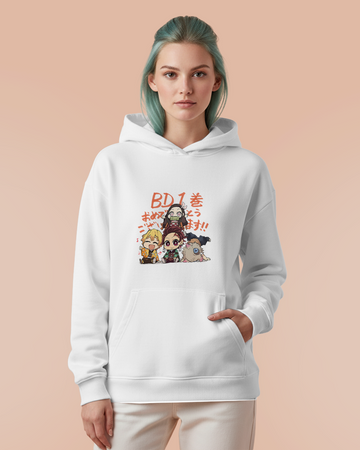 Moletom Canguru Demon Slayer Kimetsu Babys Unissex