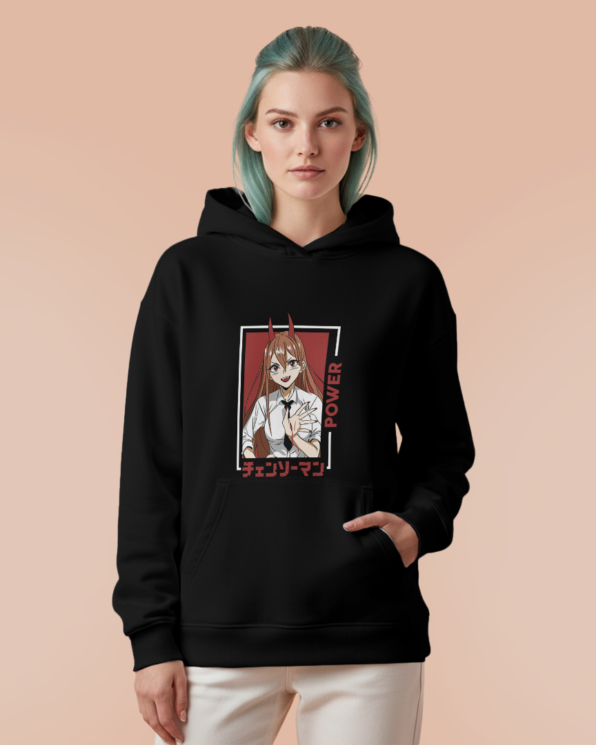 Moletom Canguru Chainsaw Man Power Unissex