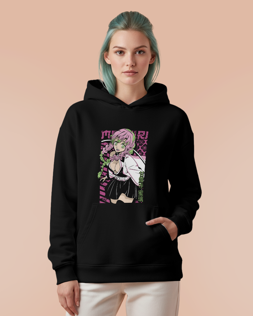 Moletom Canguru Demon Slayer Mitsuri Unissex