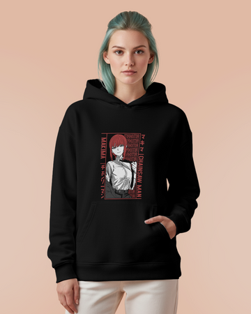 Moletom Canguru Chainsaw Man Makima Reducido Unissex