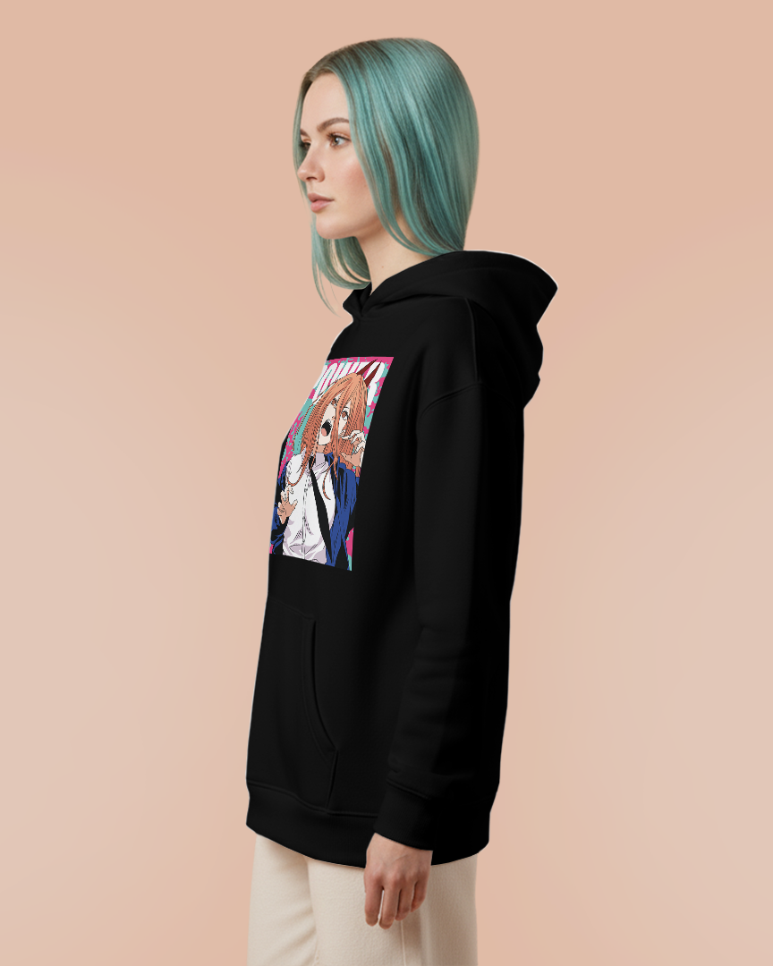 Moletom Canguru Chainsaw Man Makima Power 04 Unissex