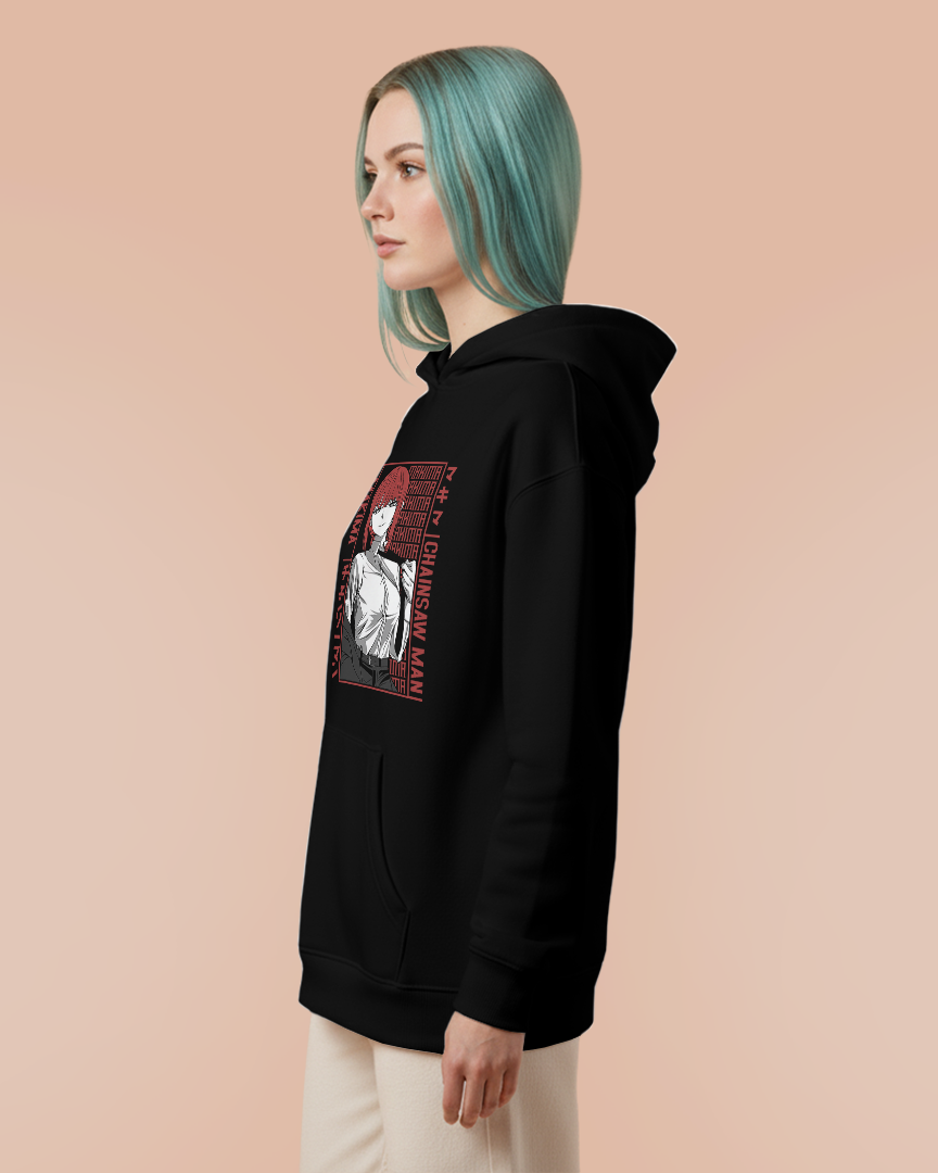 Moletom Canguru Chainsaw Man Makima Reducido Unissex